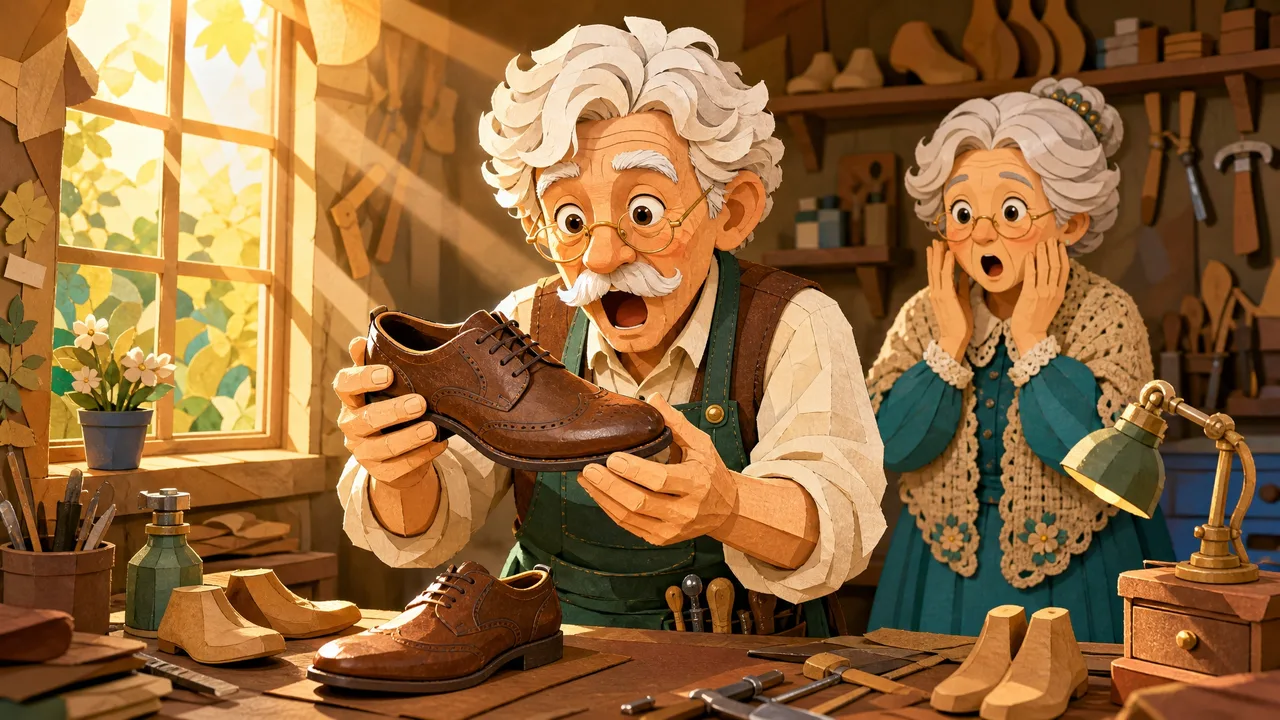 구둣방 할아버지와 꼬마 요정 그림책 삽화