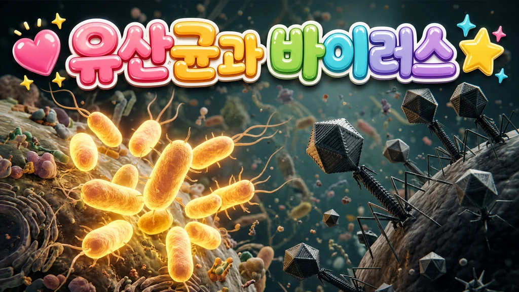 유산균과 바이러스 - 유산균과 바이러스, 어떤 점이 신기할까요?