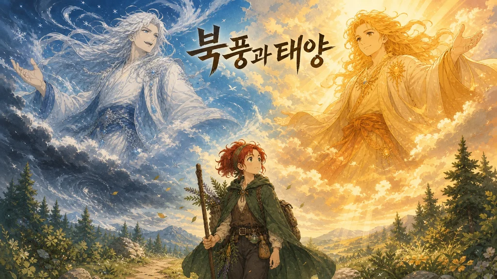 북풍과 태양 - 북풍과 태양, 어떤 동화인가요?